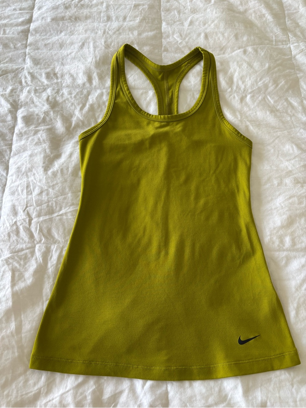 Nike Dri-FIT Women’s XS Green Racerback Scoop Neck Stretch Tank Top gym shirt